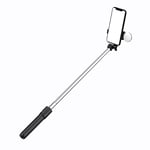 Selfie stick / Teleskopstativ med lampe til telefon, 0,71m