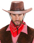 Brun Skinnimitert Cowboyhatt