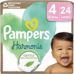 Pampers Harmonie Size 4 engangsbleer 9-14 kg 24 stk.