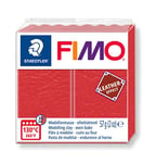 Staedtler FIMO Leather, Pâte à modeler pastèque à effet cuir durcissant au four, Pour débutants et artistes, Lot de 6 pains de 57 grammes, 8010-249 VE