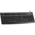 CHERRY G83-6105, Wired Keyboard for Industrial Applications, French Layout (AZERTY), Abrasion-Resistant Keys, Easy to Clean, Black