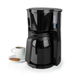 1L Filter Coffee Maker 900W Machine Instant 10 Cup Keep Warm Thermal Jug Black