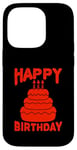 Coque pour iPhone 14 Pro Joyeux anniversaire drôle