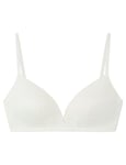 Women'secret Triangular Padded Soutien-Gorge, Blanco Hueso, 85C Women's