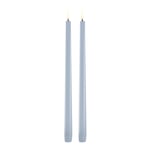 Uyuni Lighting - Taper Candles slim LED-kronelys 2,3x32 cm 2 stk lys blå