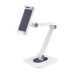 StarTech.com Support de Tablettes Réglable pour Bureau - Support Mural - Capacité 1kg - Support Universel Ergonomique et Articulé - Support Tablette sur Pied Pivotant/Rotatif (ADJ-Tablet-Stand-W)