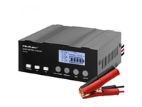 Qoltec Intelligent Mikroprocessorbaserad Laddare 12V | 12,6V | 24V | Likriktare Med Reparationsfunktion För Agm Gel Lifepo4-Batterier | Lcd