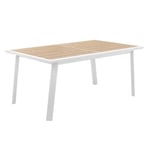 Table de jardin extensible Pavane Lin & Blanc - Lin / Blanc - Hespéride