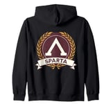 Sparta Symbol of the Spartans Zip Hoodie