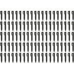 100x piquets de fixation pour câble périphérique compatible avec Ambrogio robot tondeuse - Lot ancrages au sol, plastique, noir - Vhbw