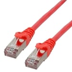 Câble Cat 6 RJ45 F/UTP - SAMAR - 10m - Rouge - Cordon de brassage souple - Norme Catégorie 6