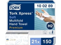 Tork Premium Hand Towel Interfold, 3780 Stykker, 230 Mm, 260 Mm