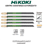 Lames Pour Scie Sauteuse HCS 132 Mm Kit 5 Pz Découpe Bois Hikoki Hitachi