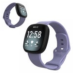 Fitbit Versa 3 / Sense silikon klockarmband - lila Size: L Lila