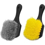 Lot de 2 Nettoyeur de Brosse de Roue et de Pneu pour Voiture, brosses de Roue Kit de Brosse de Nettoyage de Roue Automatique Outils de Nettoyage de