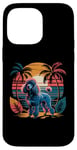 Coque pour iPhone 14 Pro Max Vintage 80s Sunset Caniche