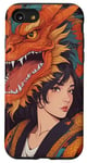 Coque pour iPhone SE (2020) / 7 / 8 E-Girl Retro 90s E-Girl Esthétique E-Boy Chinois Dragon Style Japon