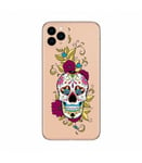 Coque Iphone 11 PRO MAX Mort calavera fleur mexicaine