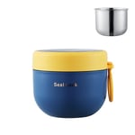 600ML Lunchbox i rostfritt stål Thermal burk blue