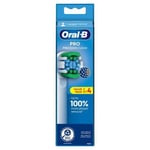 BRAUN ORAL-B CROSS ACTION ELECTRIC TOOTHBRUSH REPLACEMENT BRUSH HEADS 4 PK WHITE