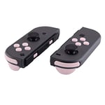 eXtremeRate Boutons de Remplacement Complet pour Nintendo Switch Joycon, Compatible avec Modèle OLED, ABXY Direction Home Plus Moins L R ZL ZR SR SL Trigger pour Joycon Manette,Rose