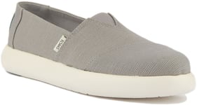 Toms Womens Alpargata Mallow Earthwise Heritage Shoes In Grey Size UK 3 - 8