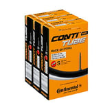 Continental Race 28 Chambre à air SV 42 mm Presta Lot de 3 Lot, Noir, 700c x 20-25c