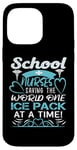 Coque pour iPhone 14 Pro Max School Nurses Saving The World One Ice Pack At A Time