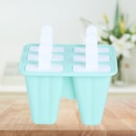 (6 Grids)Green Ice Cream Mould Makers Silicone Mold DIY Ice Cream Tools For H