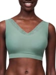 Chantelle Womens SoftStretch Wire Free Bra - Green Polyamide - Size X-Small/Small