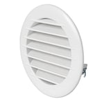 La ventilation tet12rb Grille de ventilation en plastique esthétique ronde encastrable, diamètre 155 mm, blanc