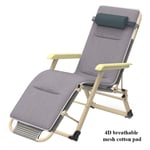 Reclining Patio Chairs Zero Gravity Recliner Padded Patio Lounger Chair, Portable Foldable Deck Chair, with Adjustable Headrest, for Office, Beach, Swimming Pool, Garden