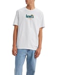 Levi's Men's Ss Relaxed Fit Tee T-Shirt, Holiday Poster White, S