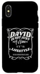 iPhone X/XS David Is Not Just A Name It's Lifestyle Funny David Case