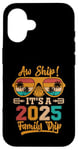 Coque pour iPhone 16 Aw Ship It's A Family Trip : Croisière en famille Vintage 2025