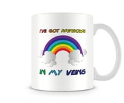 Rainbows In My Veins - Mug by Behind The Glass