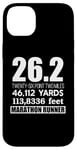 Coque pour iPhone 14 Plus 26,2 MILES 46,112 YARDS 313,886 PIEDS MARATHON COURNER Meme