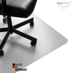 BuySMILE® EcoII Floor Protection Mat Desk Chair Pad PET Clear | 17 Sizes | Office Chair Underlay Made in Germany 117 x 152 Hard floors.