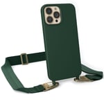 Phone Chain for Apple iPhone 13 Pro Max Wide Band Cover Cord Phone Case Green