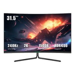 Écran de jeu TITAN ARMY C32C1S Avec écran 32 pouces Résolution 2K Taux de rafraîchissement élevé de 240 Hz