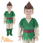 Toddler Robin Hood Peter Pan Costume Boys Book Week Day Fancy Dress Outfit