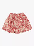 The New Society Kids' Baltic Ruffle Mini Skirt, Ruby Dusk