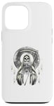 Coque pour iPhone 13 Pro Max Santa Muerte Sacred Art - Squelette mystique avec faux