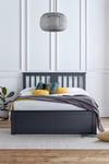 Malmo Beluga Wooden Ottoman Storage Bed - Bed Frame Only