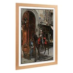 Big Box Art Framed Print of Giovanni Boldini The Dispatch Bearer Design | Wall Art Picture | Home Decor for Kitchen, Living Room, Bedroom, Hallway, Oak, A2 / 24.5x18 Inch / 62x45cm