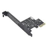 Pci Express 2.0 X1 USB 3.2 Gen1 Type-e Add On Card Pcie Front Type-c Adapter Riser Usb3.1 Gen1 A-ke