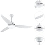 Sifree - Lustre ventilateur de plafond en bois, Ventilateur de plafond réversible silencieux 6 speeds, Ventilateur de plafond en bois silencieux