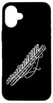 Coque pour iPhone 16 Plus Pan Flûtes Line Art For Musiciens Pan Flûte