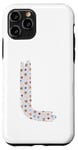 Coque pour iPhone 11 Pro Lettre rétro en gras étoiles – L – Design – Alphabet – Marqueur