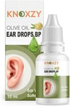 KNOXZY Olive Oil Ear Drops Infection Ear Drops Pain Wax Removal Drops 10 ml